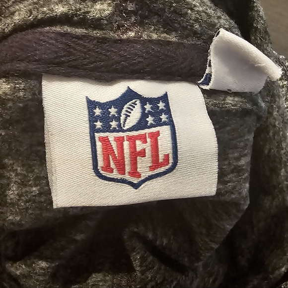 NFL Authentic Denver Broncos Women's Full Zip Jacket Gray Mock Neck Hooded Large - Picture 9 of 15